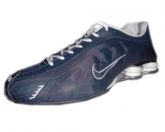 Shox R4 - Azul Marinho e Branco